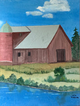 Load image into Gallery viewer, Vintage 1990&#39;s Farmhouse Original Painting