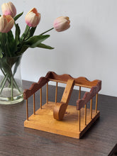 Load image into Gallery viewer, Handcrafted Scalloped Wooden Napkin Holder