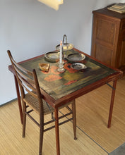 Load image into Gallery viewer, Antique Red Poppy Folding Table