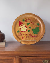 Load image into Gallery viewer, Vintage Wooden 1970&#39;S Christmas Plates