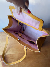 Load image into Gallery viewer, Yellow Vintage Dooney &amp; Burke Bourke