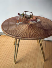 Load image into Gallery viewer, 1960’s Round Rattan Table