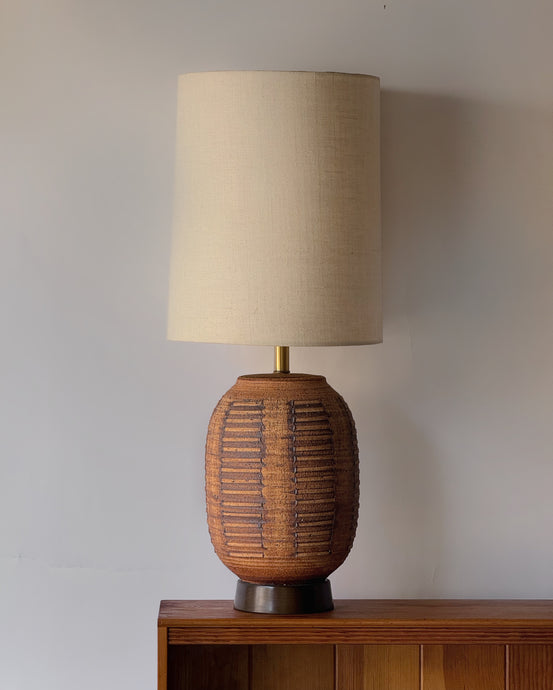 Large MCM Bob Kinzie Studio Pottery Lamp