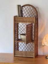 Load image into Gallery viewer, Vintage Wicker Wall Shelf