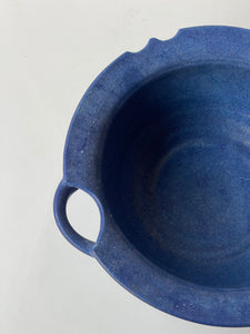 Cobalt Blue Farm Stoneware Bowl with Handles