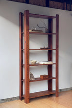 Load image into Gallery viewer, Vintage Handcrafted Wooden Etagere Engraved