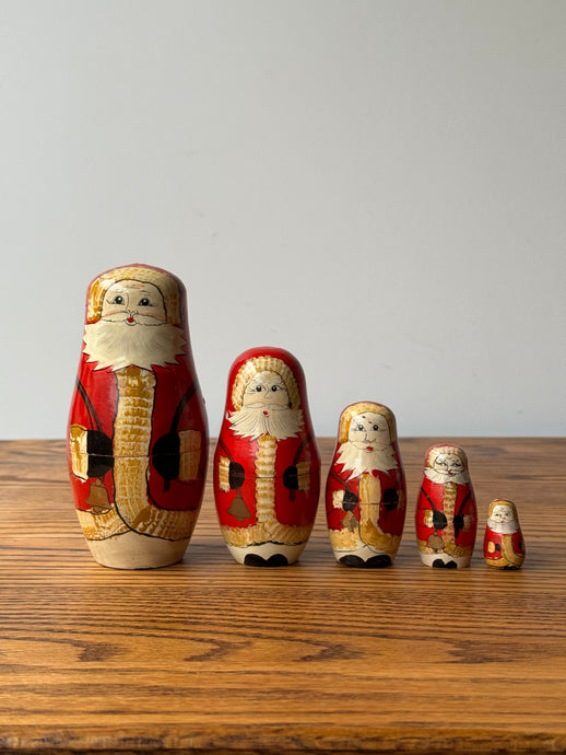 Vintage Santa Nesting Dolls