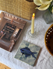 Load image into Gallery viewer, Vintage Hand-painted Blue Fish Tile