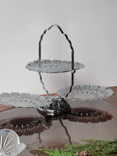 Load image into Gallery viewer, Style #2 Vintage Queen Anne Style Silver-Plated Folding Serving Tray