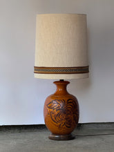 Load image into Gallery viewer, XL 1960&#39;s MCM Glazed Ceramic Lamp