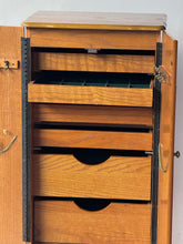 Load image into Gallery viewer, Vintage Oak 80's Jewelry Stand
