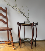 Load image into Gallery viewer, Antique Tierd Hong Kong Folding Side Table