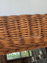 Load image into Gallery viewer, 1970's Wicker Mirror