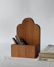 Load image into Gallery viewer, Vintage Handcrafted Wooden Wall Box