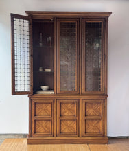 Load image into Gallery viewer, Vintage Drexel Brutalist Style Cabinet Hutch