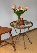 Load image into Gallery viewer, Antique Rustic Iron Side Table