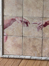 Load image into Gallery viewer, Michelangelo &#39;The Creation of Adam&#39; Tiled Mural Wall Art