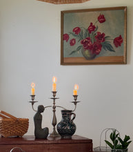 Load image into Gallery viewer, Antique Still Life Original Oil Painting on Board