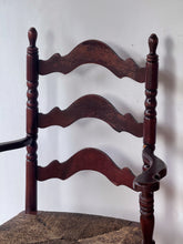 Load image into Gallery viewer, Antique English Rush Spindle Chair