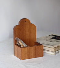 Load image into Gallery viewer, Vintage Handcrafted Wooden Wall Box