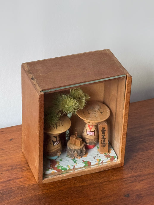 Vintage Japanese Kokeshi Tiny Doll