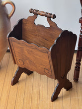 Load image into Gallery viewer, Vintage Primitive Wooden Magazine Holder