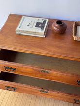 Load image into Gallery viewer, Antique Victorian Two Drawer Dresser Chest on Wheels