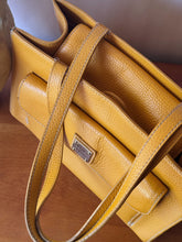 Load image into Gallery viewer, Yellow Vintage Dooney &amp; Burke Bourke