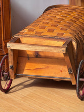 Load image into Gallery viewer, Rare Antique Rolling Longabearer Shopping Cart