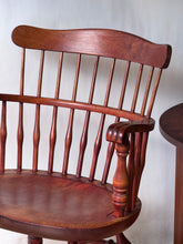 Load image into Gallery viewer, Vintage Nichols &amp; Stone Colonial/Early American-style Solid Wood Windsor Arm Chair