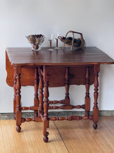 Load image into Gallery viewer, Antique Drop Leaf Maple Dining Table