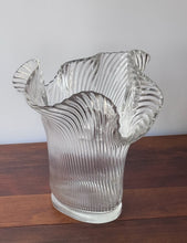 Load image into Gallery viewer, Vintage Glass &#39;Handkerchief&#39; Vase by Ridel