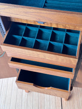Load image into Gallery viewer, Vintage Oak 80's Jewelry Stand