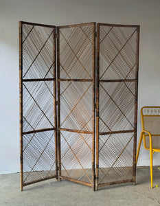 1970's Wicker Room Divider