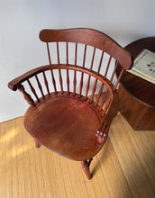 Load image into Gallery viewer, Vintage Nichols &amp; Stone Colonial/Early American-style Solid Wood Windsor Arm Chair