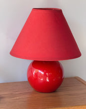 Load image into Gallery viewer, Red Vintage Orb Lamp