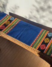 Load image into Gallery viewer, Vintage Blue Wool Tapestry