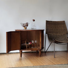 Load image into Gallery viewer, Vintage MCM Drum Storage Table