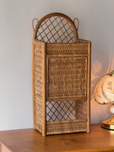 Load image into Gallery viewer, Vintage Wicker Wall Shelf