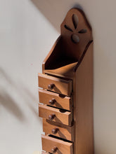 Load image into Gallery viewer, Vintage Wooden Spice and Tea Cabinet