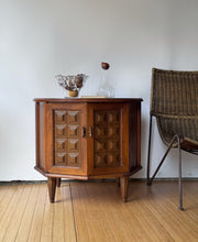 Load image into Gallery viewer, Vintage MCM Drum Storage Table