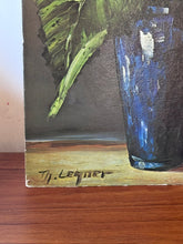 Load image into Gallery viewer, Vintage MCM Impressionist Sunflower Still Life Print Th. Lehner