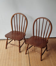 Load image into Gallery viewer, Antique Wooden Children's Spindle Back Chairs