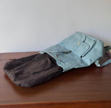 Load image into Gallery viewer, Vintage Robin Blue Mini Backpack