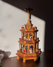 Load image into Gallery viewer, Vintage Wooden German Christmas Carousel