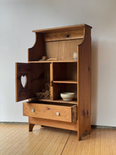 Load image into Gallery viewer, Antique Handcrafted Childs Primitive Hutch