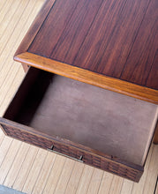 Load image into Gallery viewer, Mid Century Modern Walnut Basket Weave Table