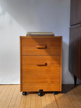 Load image into Gallery viewer, Vintage Teak File Cabinet