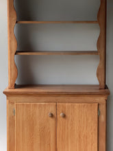 Load image into Gallery viewer, Vintage Handcrafted Scalloped Cabinet with Open Shleving