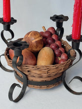 Load image into Gallery viewer, Vintage Advent Basket Candelabra